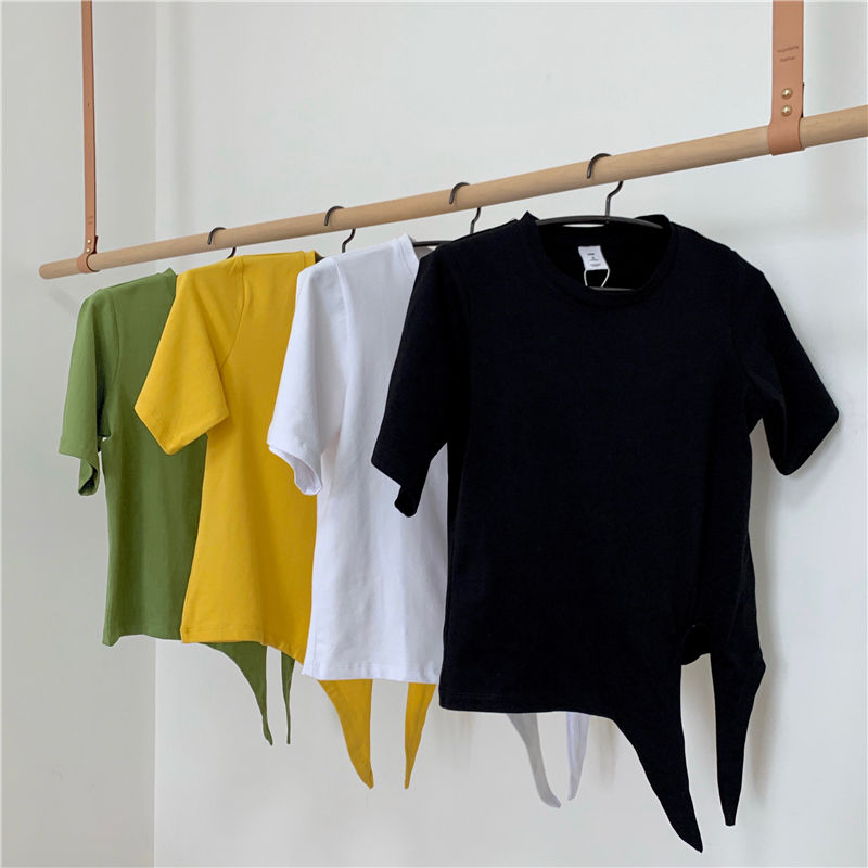 Áo Croptop Ngắn Tay Trơn Màu Xinh Xắn Dành Cho Nữ 2021 | BigBuy360 - bigbuy360.vn