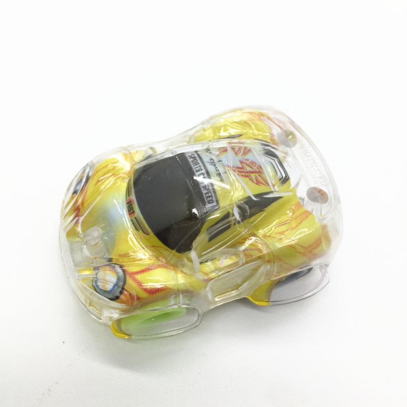 Xe hơi đồ chơi SEA SUN TOYS mini trong suốt hai lớp graffiti