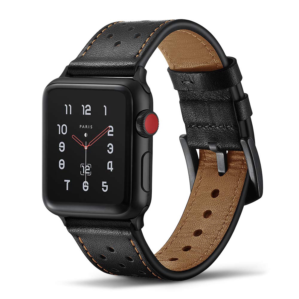 Genuine Leather Strap Band Bracelet for Apple Watch Serie 5 4 3 2 42/44mm iWatch