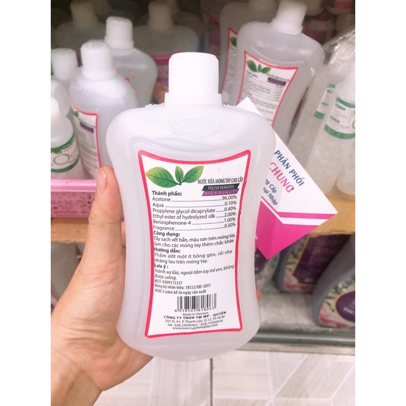 Nước Rửa Móng Quyên (Axeton) Cao Cấp 0,5L/1L