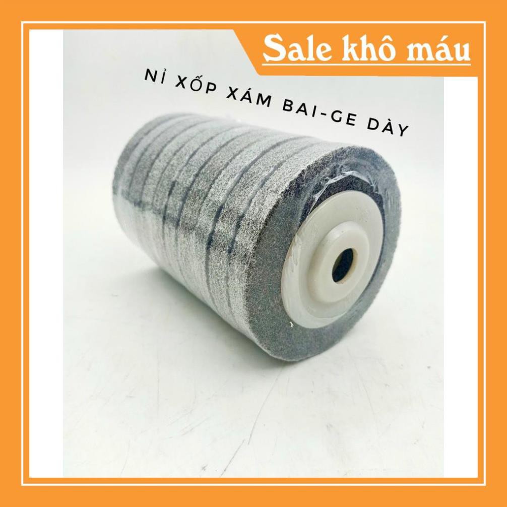 Đĩa nỉ đánh bóng hơp kim, kim loại, đánh bóng đá quý mài cabotron, thủy tinh, ngọc kích thước  100mm LOẠI TỐT