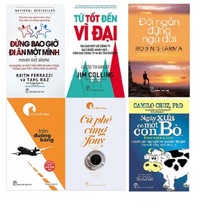 Sách - Combo 6 cuốn Tony (bộ 2 cuốn), đời ngắn đừng ngủ dài, đừng đi ăn 1 mình, từ tốt đến vĩ đại, ngày xưa có 1 con bò