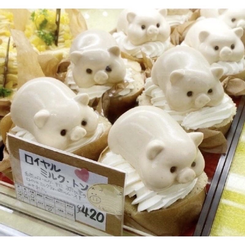 Khuôn Vỉ Heo 6 Con Đáng Yêu Khuôn Silicon Làm Thạch Rau Câu Pudding Mousse