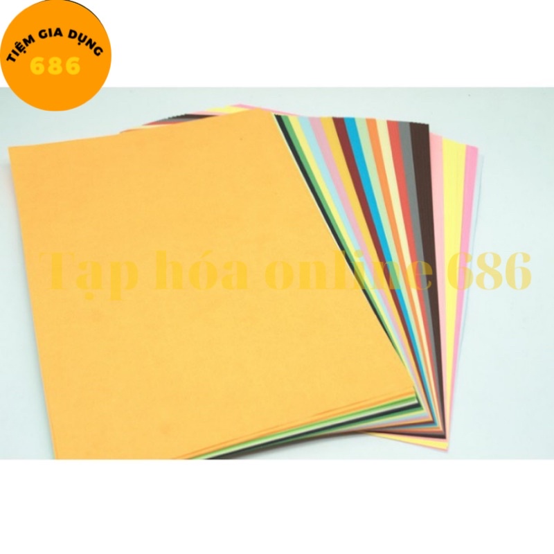 Giấy màu A4 5 màu Hồng Hà