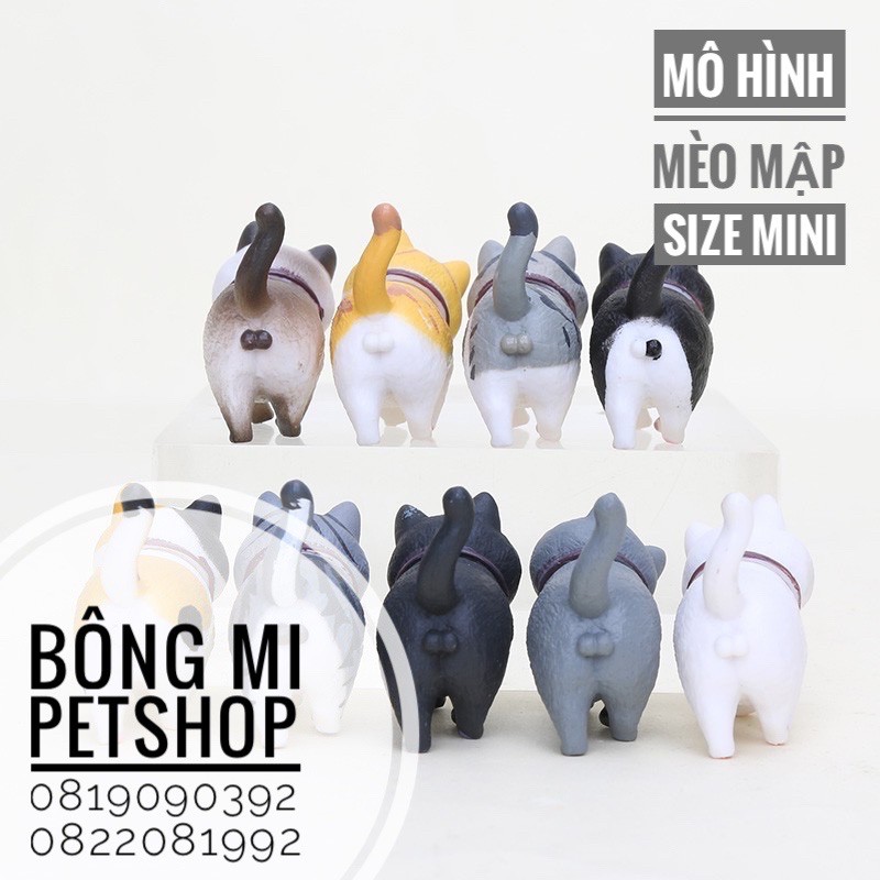 [QUÀ TẶNG] Mô hình tượng trang trí Mèo Mập [Bông Mi Petshop]