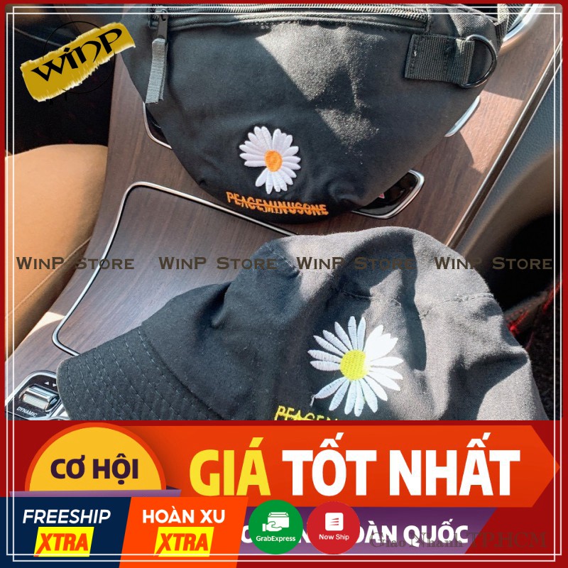 Túi bao tử đeo chéo hoa cúc rơi cánh cho cả nam và nữ cực tiện lợi,chất vải kaki hàn quốc dày dặn bao đẹp | BigBuy360 - bigbuy360.vn