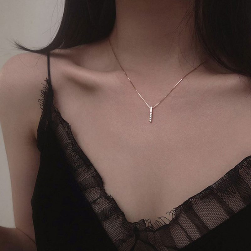 Dây Chuyền Dáng Dài Mạ Bạc 925 Thời Trang Dành Cho Nữ