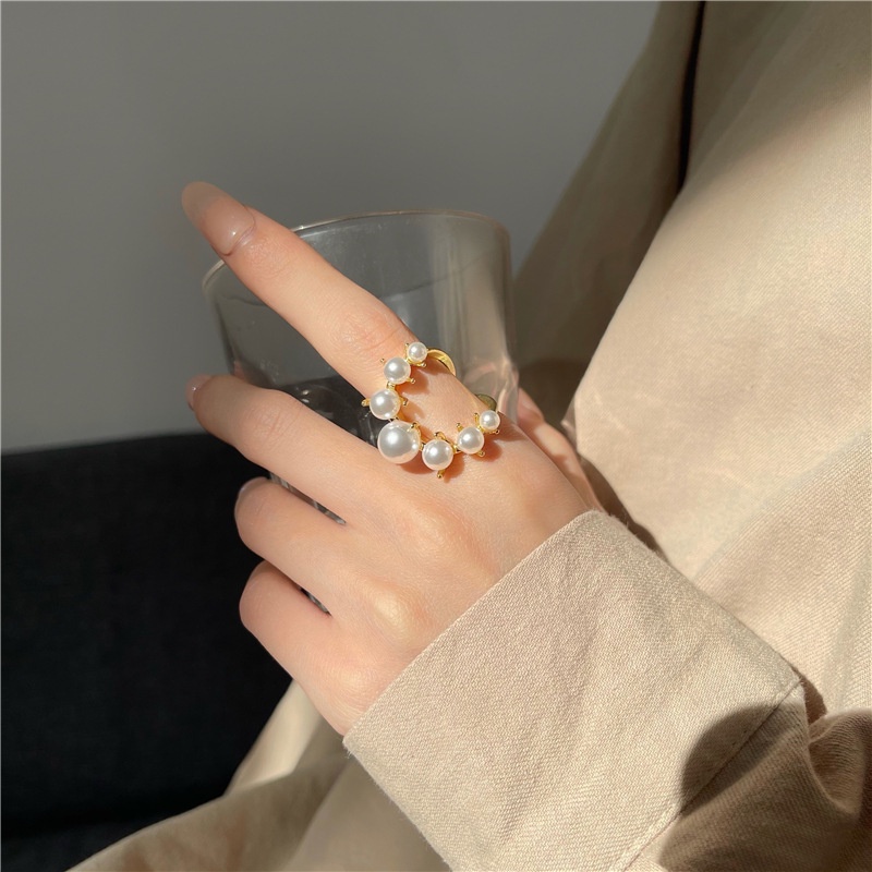 Nhẫn đính hạt phong cách hoàng cung sang trọng NHAN64