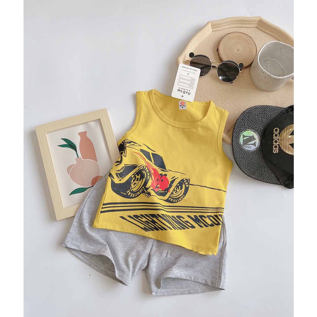[HOT] BỘ BA LỖ IN HÌNH XE ĐUA TỐC ĐỘ CHẤT COTTON MỀM MÁT THẤM HÚT MỒ HÔI CHO BÉ 8-24KG. VIDEO THẬT. XƯỞNG MAY BIBO