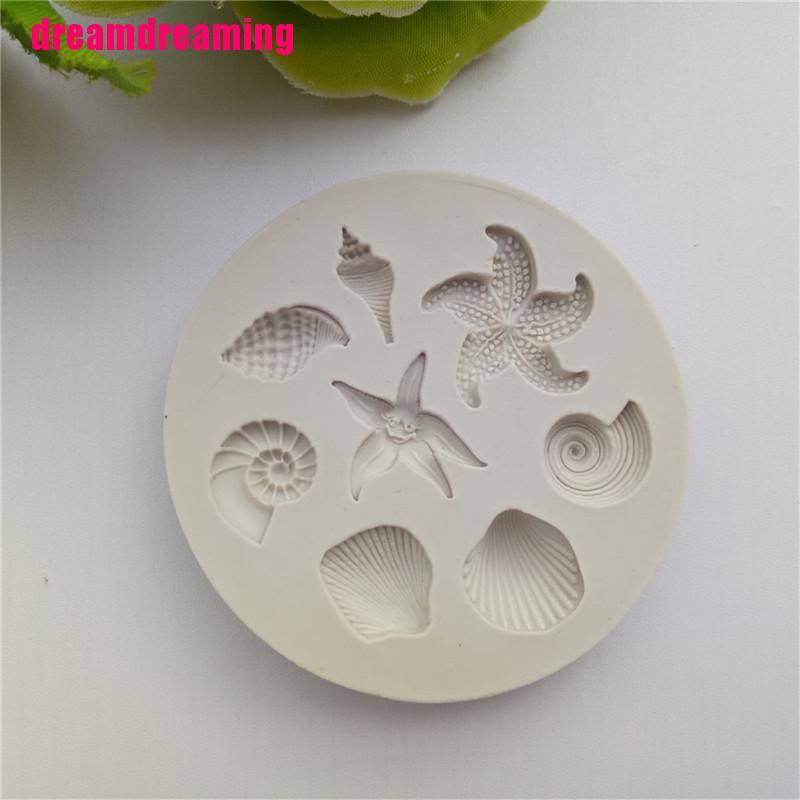Khuôn Silicon Làm Bánh Hình Sinh Vật Biển Đáng Yêu
