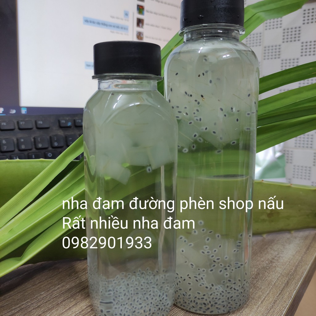 Nha đam tươi làm sạch cắt hạt lựu 500g