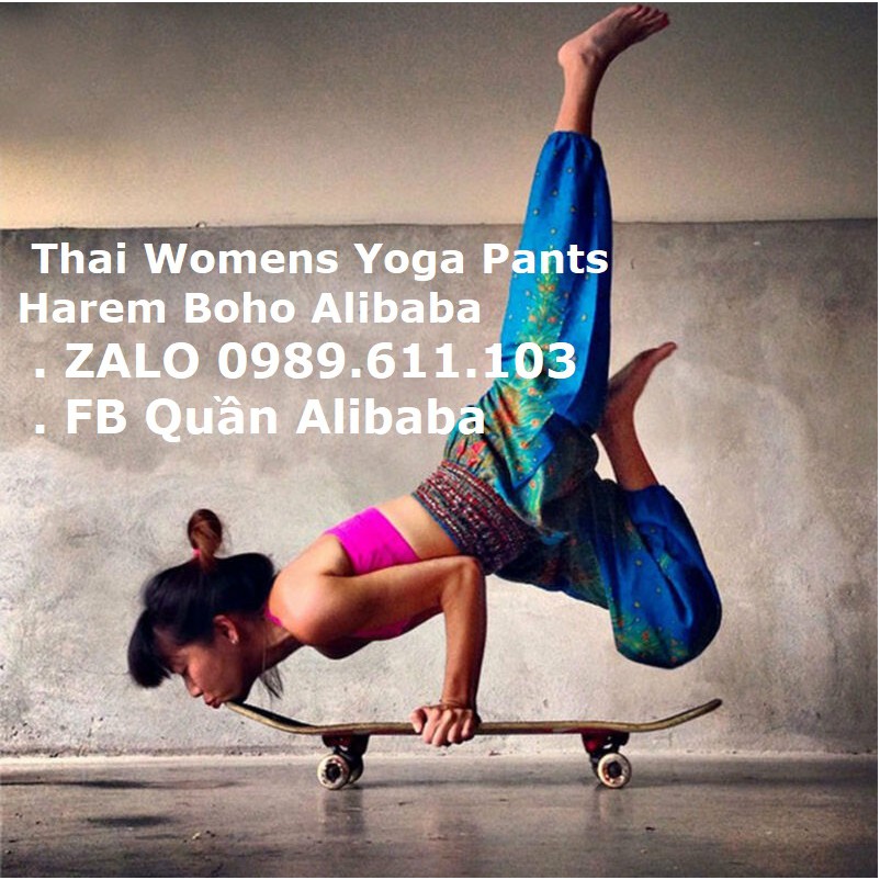 💛💚💕 Quần Alibaba Hoa Văn (Thai Womens Pants)