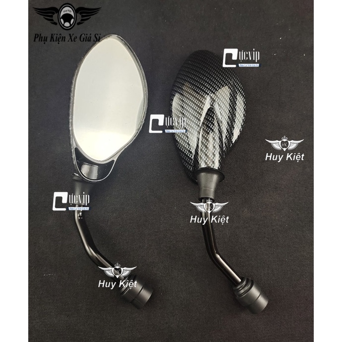 Cặp Kính Gương Chiếu Hậu Yaz Carbon Gắn Xe Yamaha Sirius, Exciter, Jupiter, NVX MS5575