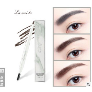 Chì kẻ mày lameila 2 đầu - vỏ vân đá trắng