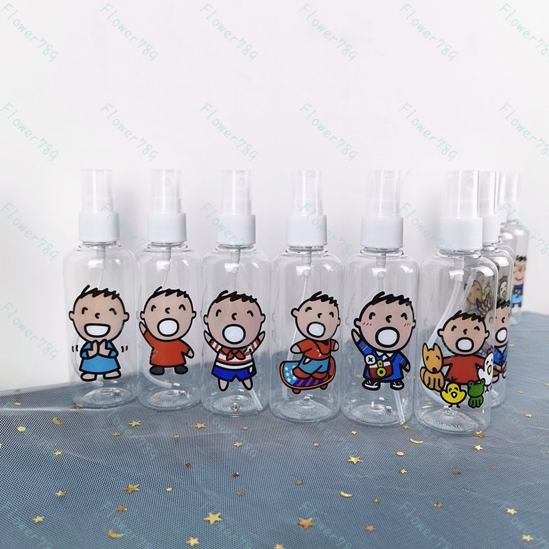 (Hàng Mới Về) Chai Xịt Rỗng 100ml Đựng Mỹ Phẩm Họa Tiết Hoạt Hình Dễ Thương