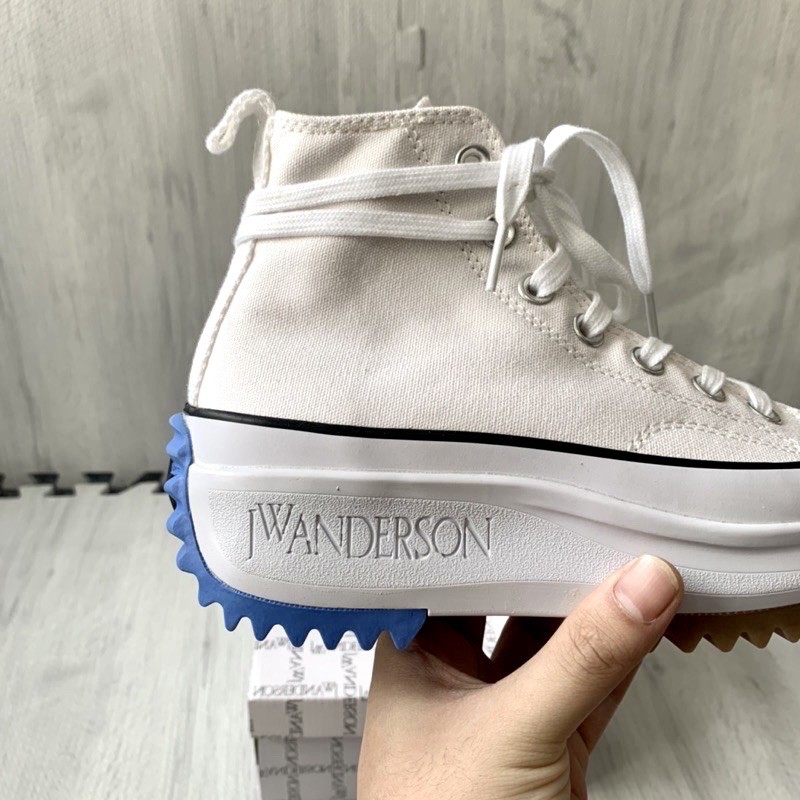 (Loli Store) Giày CVS x JW Anderson Run Star Hike - Trắng - Cao cổ - Chất lượng tiêu chuẩn