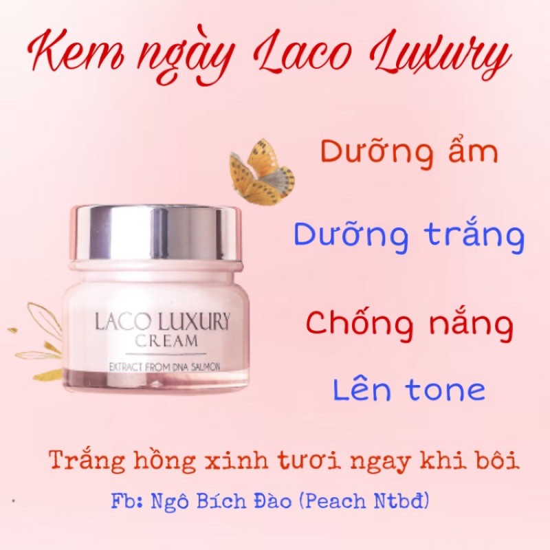 Kem dưỡng da ban ngày LACO  dưỡng da  chống nắng  lên tone trong veo  kem ngày laco  mờ nám