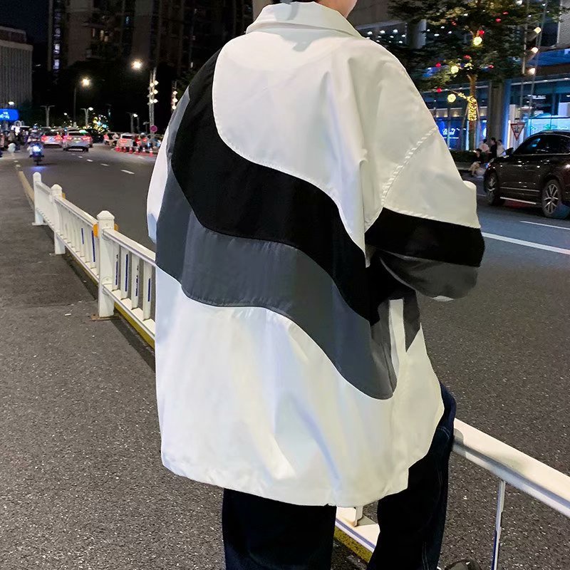 Áo Khoác Bóng Chày Cổ Đứng Dáng Rộng Phong Cách Hàn Quốc Dễ Phối Đồ