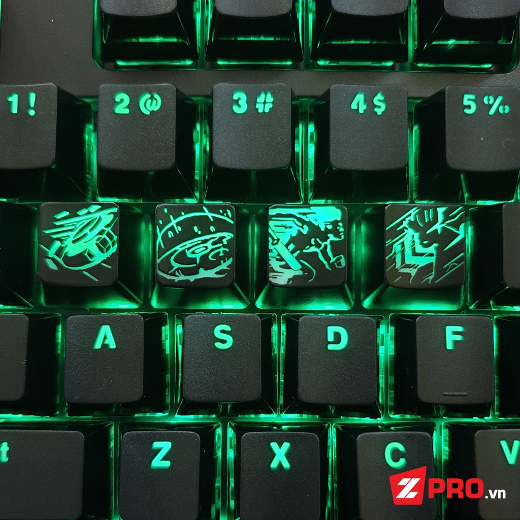 Keycap Liên Minh Huyền Thoại Kỹ năng EKKO - EKKO Skill Keycap (Dùng cho bàn phím cơ)