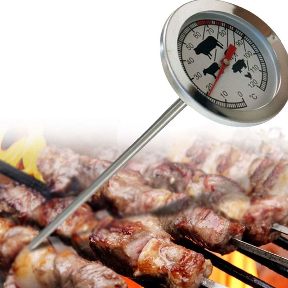 Nhiệt Kế Đo Nhiệt Độ Thức Ăn Bằng Thép Không Gỉ Tiện Dụng