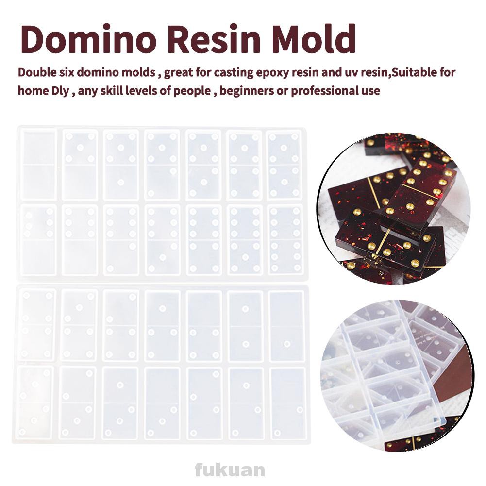 Multifunction Practical Easy Clean Beginners Board Game Quick Demoulding Domino Resin Molds