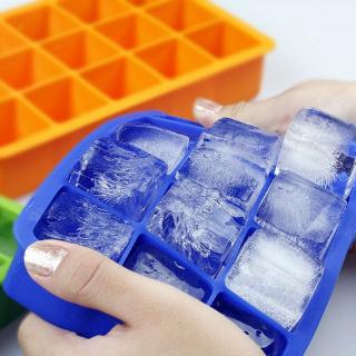 15-Cavity Large Ice Cube DIY Silicon Tray Pudding Jelly Maker Mold Square Mould
