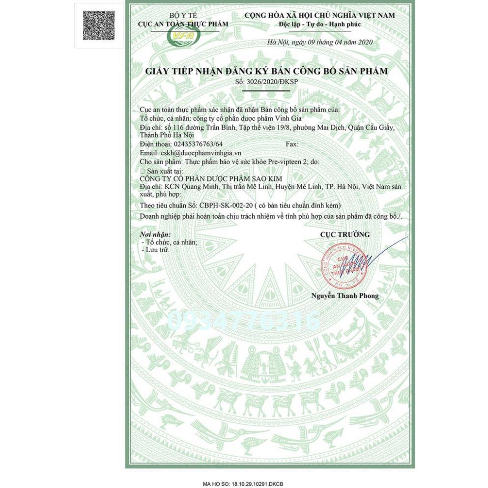 ✅ Pre-Vipteen 2- Tăng chiều cao, tăng cường sức đề kháng