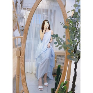 Váy xòe tơ tầng tiểu thư