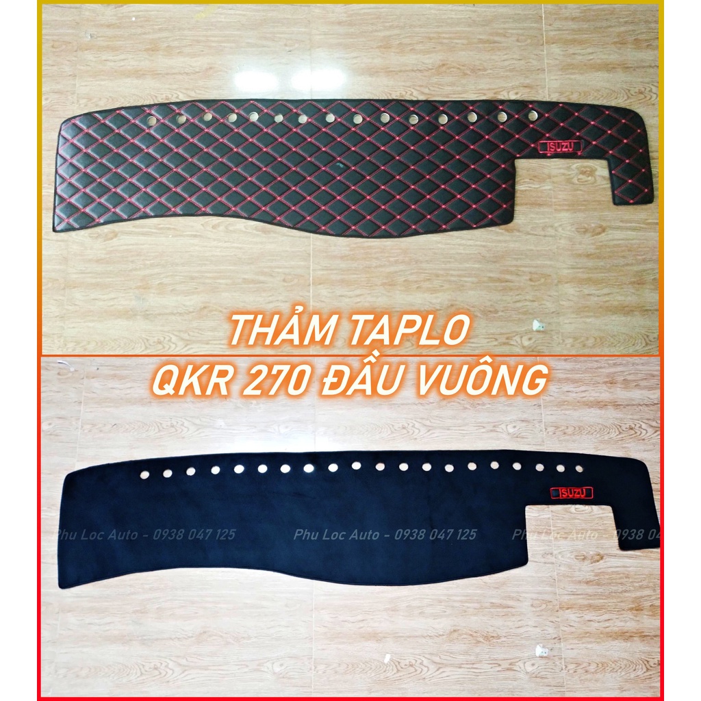 Thảm taplo da xe tải Isuzu Qkr 210 230 270 đầu vuông 1 tấn 9 2 tấn 4 2 tấn 8