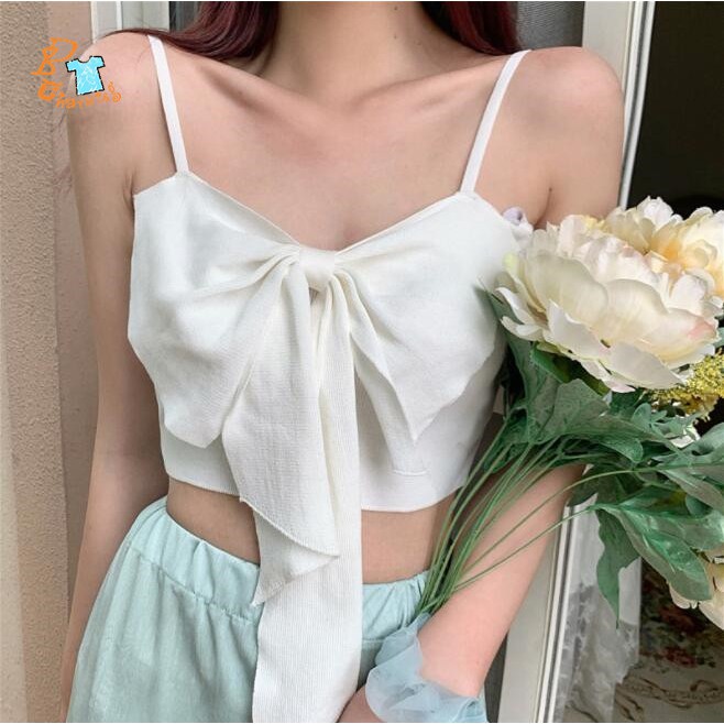 Áo Hai Dây Sát Nách Cổ Chữ V Quyến Rũ Hàn Quốc