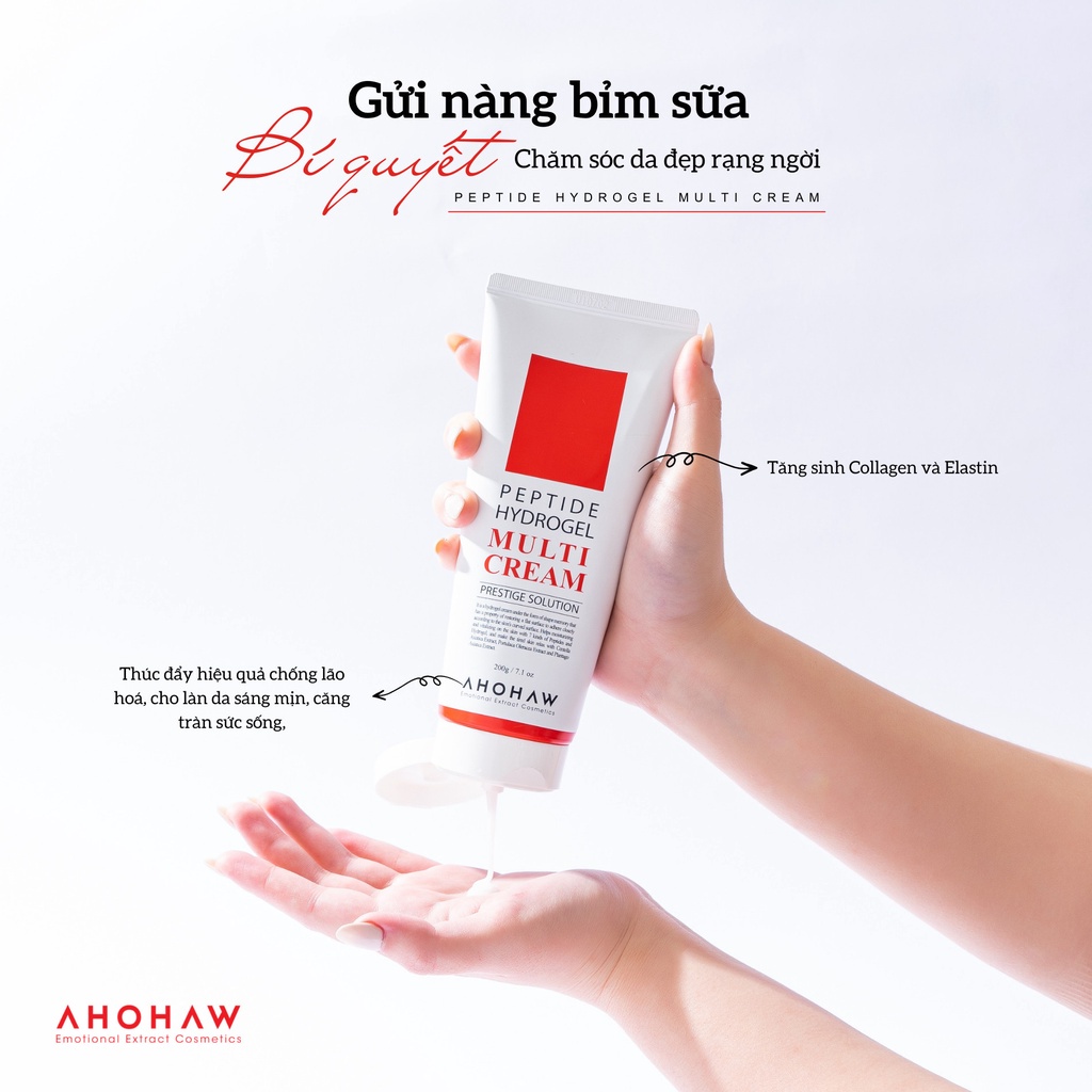 Kem dưỡng Ahohaw Peptide Hydrogel Multi Cream chống lão hóa, phục hồi làn da
