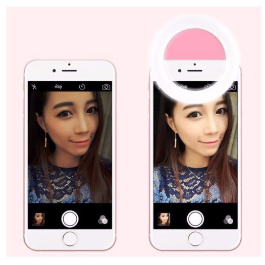 Đèn LED Selfie Đèn Kẹp Hỗ Trợ Chụp Ảnh Tạo Ánh Sáng Mịn Khi Chụp Ảnh (Tuyệt Đỉnh Selfie) SUNNY SHOP