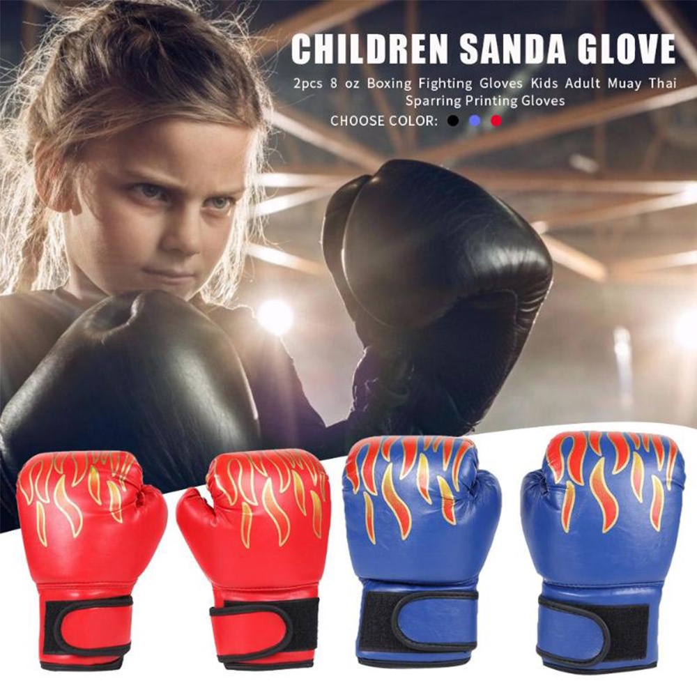 Găng tay boxing chuyên nghiệp bằng da PU phối lưới thoáng khí nhiều màu