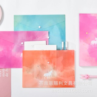 Túi kiểm tra túi đựng giấy A4 kỳ lân xinh xắn