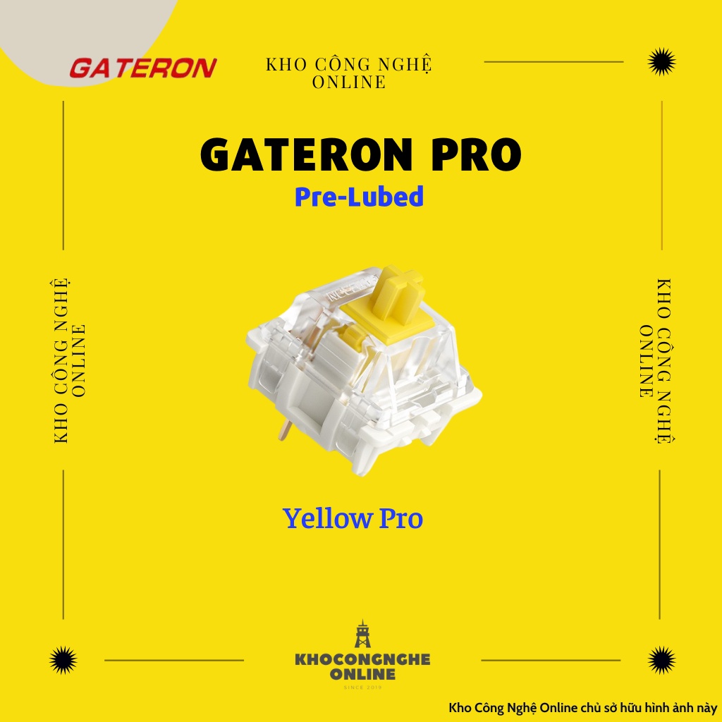 Công tắc bàn phím Switch Gateron Yellow Pro dùng cho bàn phím cơ
