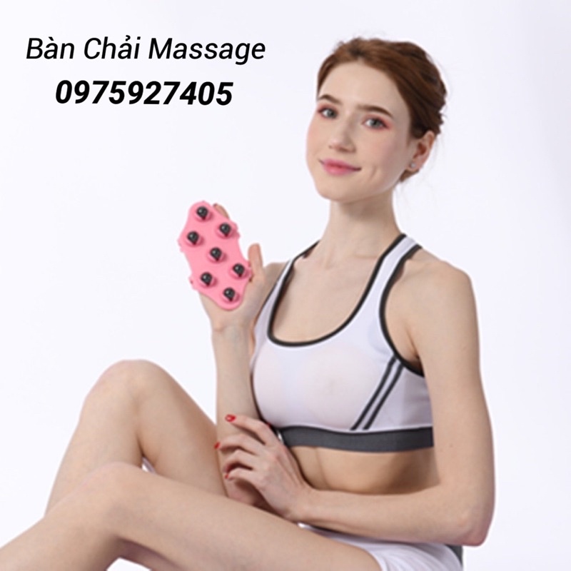 Bàn Chải Đả Thông Kinh Lạc MASSAGE Body Dạng Bi Lăn Cao Cấp