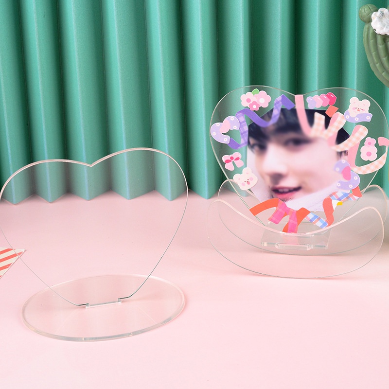 1 Bảng Đứng Hình Ngôi Sao Hoạt Hình Bằng Acrylic Trong Suốt Trang Trí Để Bàn/ Làm Quà Tặng/ Ảnh Chụp