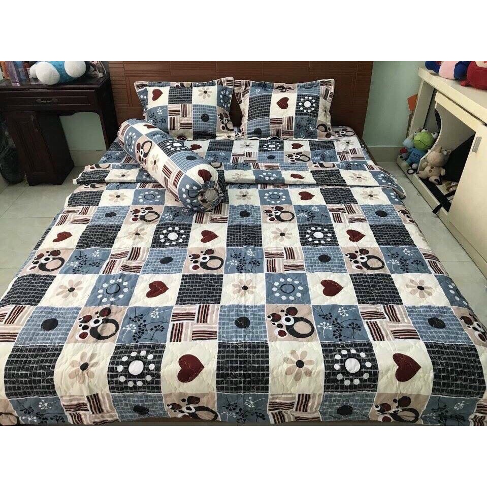 [FREESHIP] SET BỘ 5 MÓN COTTON POLY-CHĂN DRAP GỐI