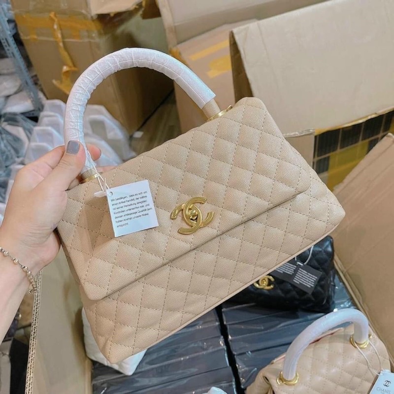 Túi CN Coco Da Hạt Quay Xách Không Hộp