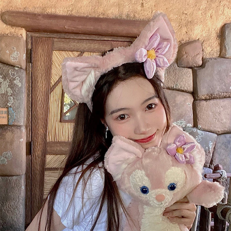 Băng Đô Cài Tóc Hình Búp Bê Hoạt Hình Belle Dễ Thương Thời Trang Thu Đông