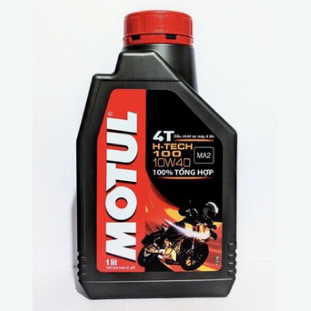 dầu nhớt MOTUL HTECH 100 - 10w40 xe số 1L - đồ chơi xe máy