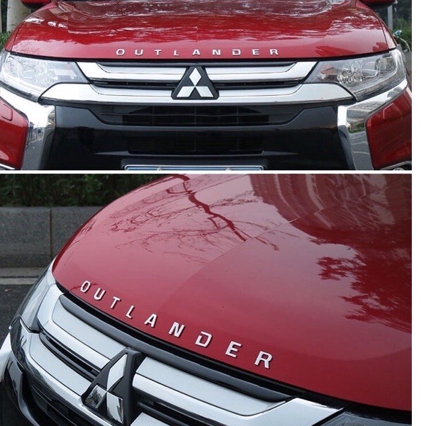 Bộ Logo tem nhãn Outlander Kiểu Mới, logo xe hơi oto chữ nổi, dán sau xe