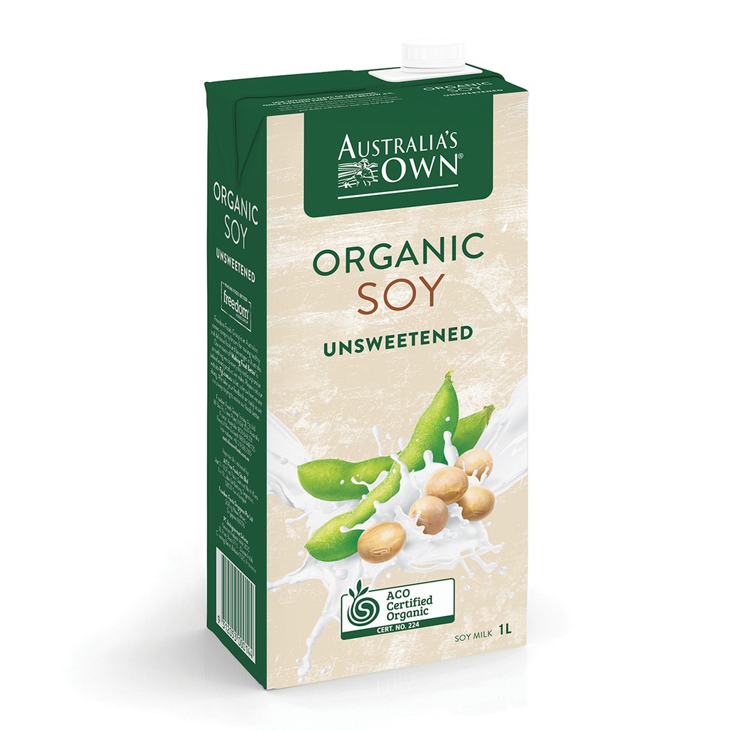 [Mã LT50 giảm 50k đơn 250k] Sữa hạt đậu nành không đường Organic Australia's Own 1L