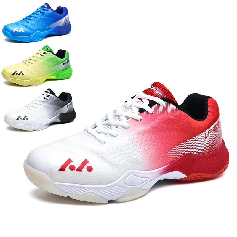 Giày cầu lông giày tennis chống mài mòn va chạm - ren trước, rộng cuối chuyên nghiệp nhiều màu - Full Box- Tặng bó gối