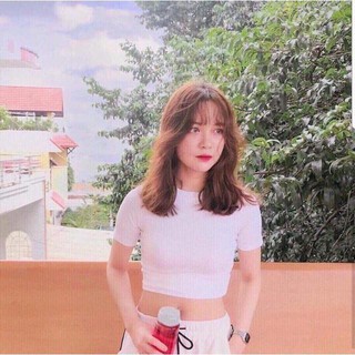 Free ship99k áo trơn nữ croptop gtq666