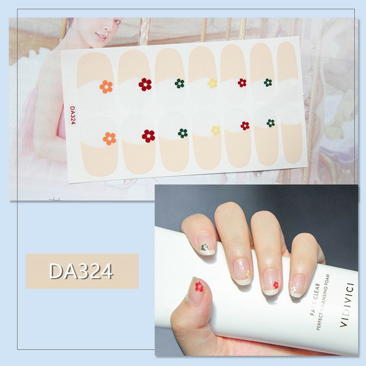 Miếng dán móng tay Nghệ thuật Phong cách Hàn Quốc Stickers Nails Wraps Nail Art hình Giáng Sinh Noel