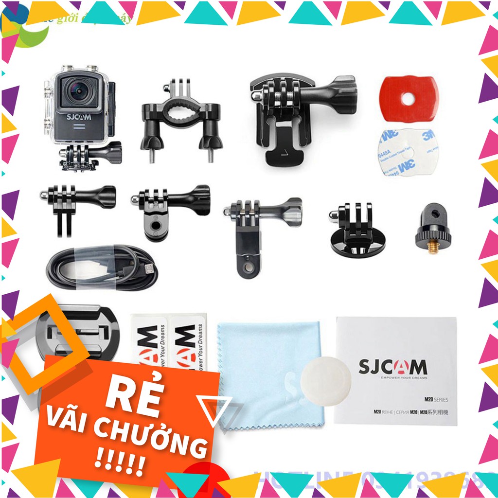 [SALE] Camera hành trình, camera hành động ACTION CAMERA SJCAM M20 AIR - Bảo hành 12 tháng - Shop Thế Giới Điện Máy .