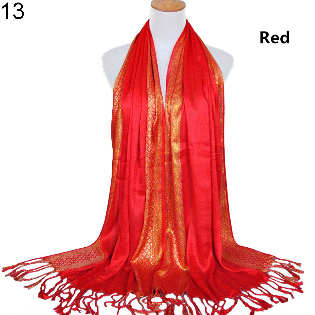 Khăn choàng cổ tua rua hoạ tiết