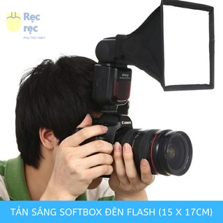 [Tặng túi đựng] 17x15 Tản sáng softbox đèn Flash