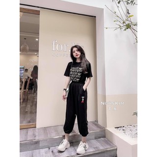 Set thể thao da.s quần bo gấu